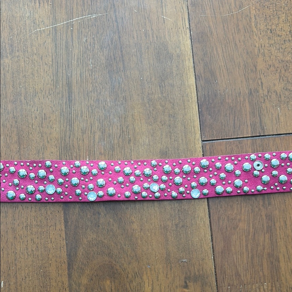 Studded Pink Belt - Picture 5 of 8